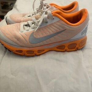 Nike White and Orange Running Shoes
